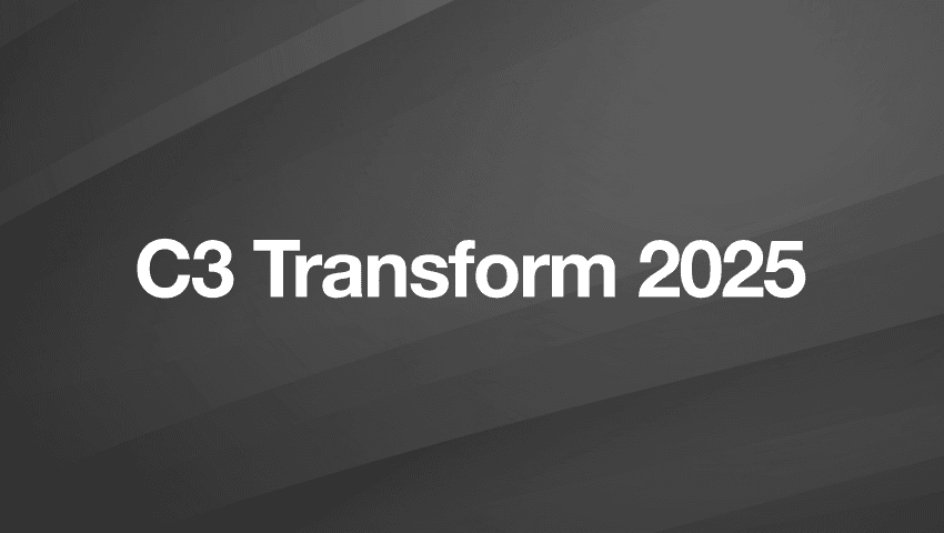C3 AI Announces </br>C3 Transform 2025:</br> Leading the Enterprise AI Era