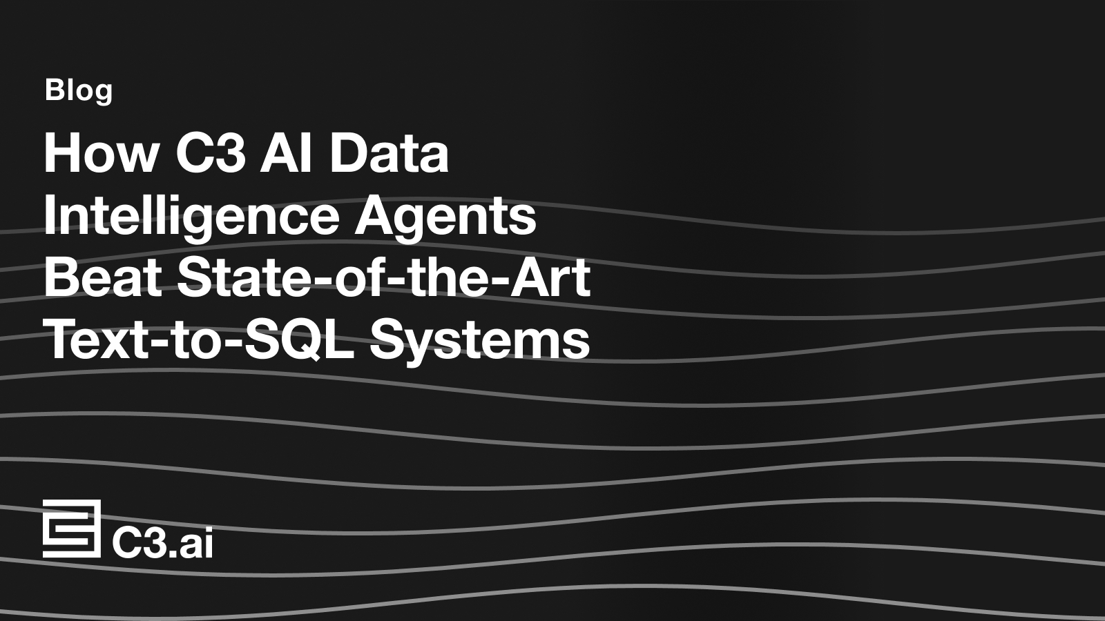 How C3 AI Data Intelligence Agents Beat State-of-the-Art Tex