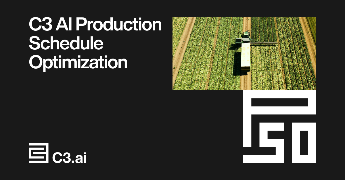 C3 AI Production Schedule Optimization website preview