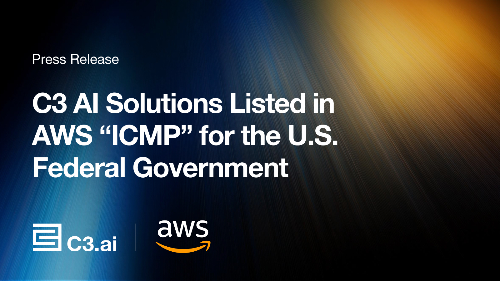 C3 AI Solutions Listed in AWS “ICMP” for the U.S. Federal Government