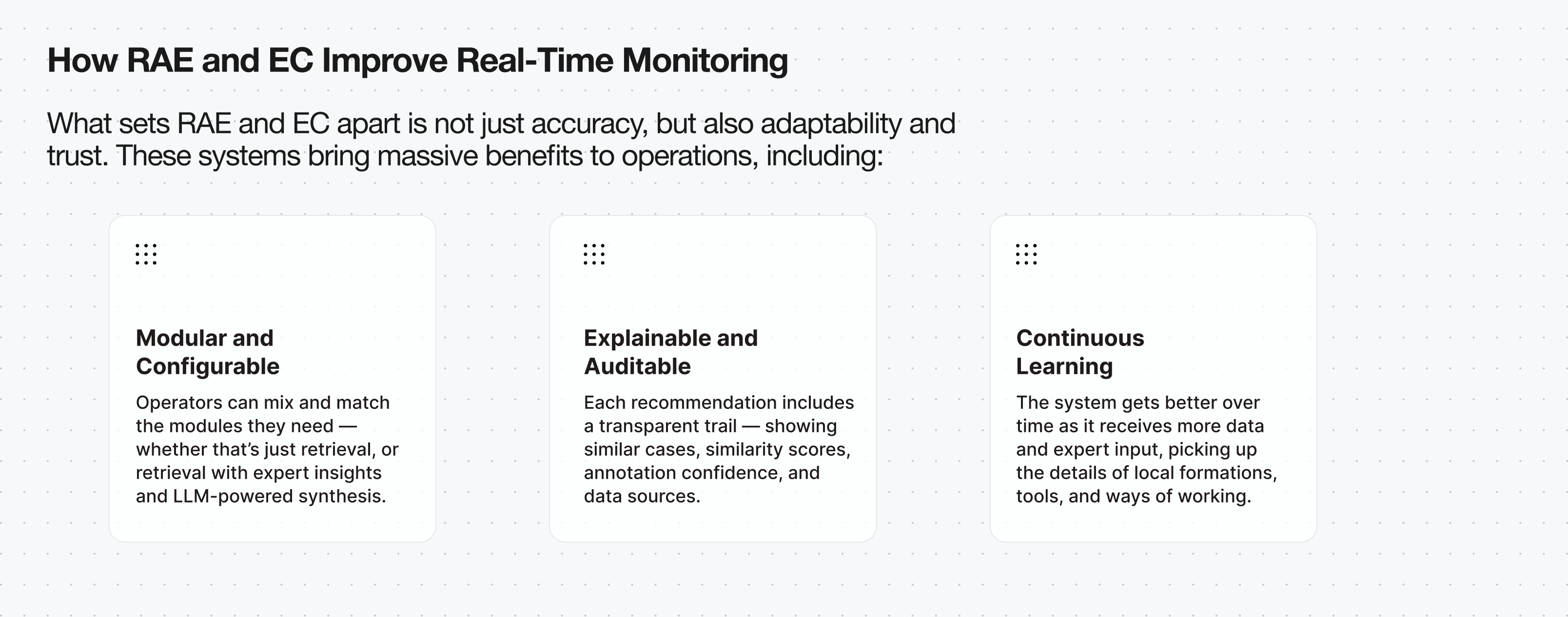 RAE- Improve Real Time Monitoring