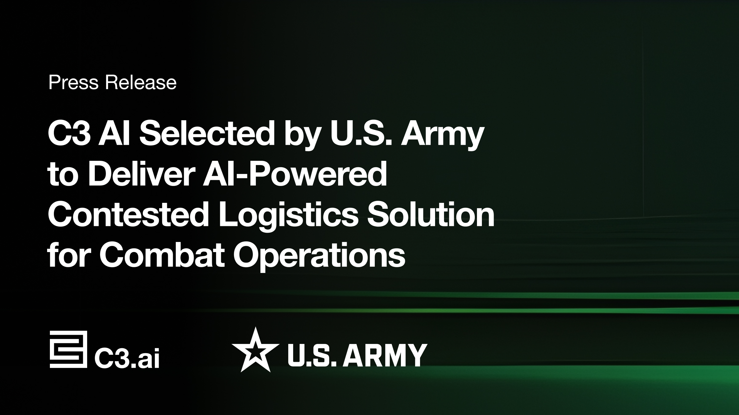 U.S. Army taps C3 AI to build agentic logistics solution for contested combat environments